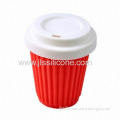 2013 Reusable Silicone Coffee Cup With Lid 